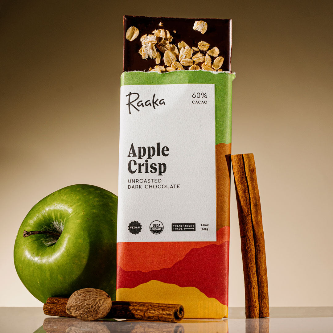 Raaka 60% Apple Crisp Chocolate - 5 Bars
