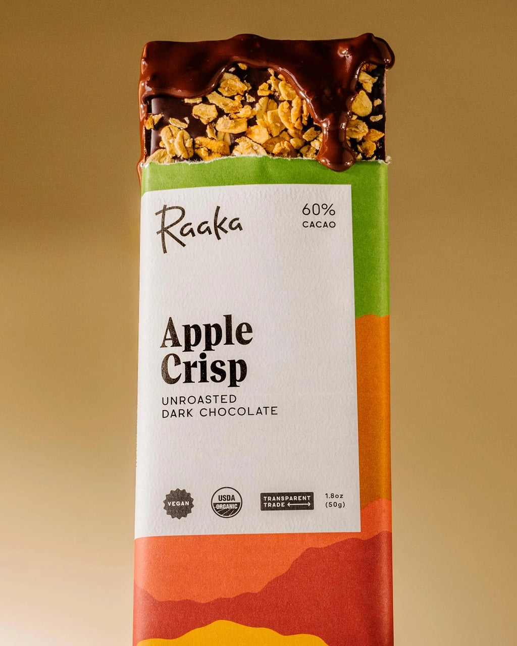 Raaka 60% Apple Crisp Chocolate - 5 Bars