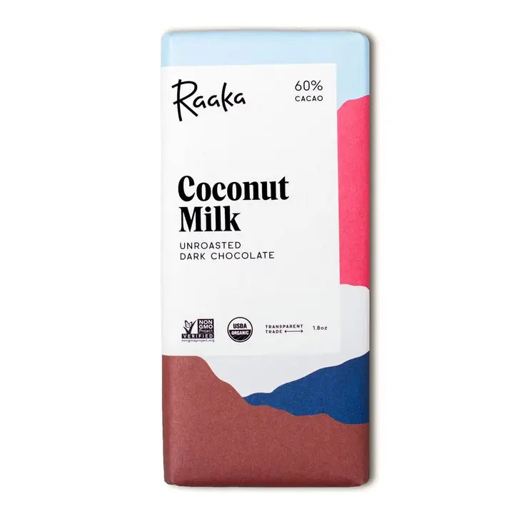 Raaka 60% Coconut Milk Chocolate - 5 Bars
