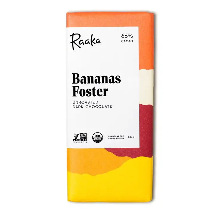 Raaka 66% Bananas Foster Chocolate - 5 Bars