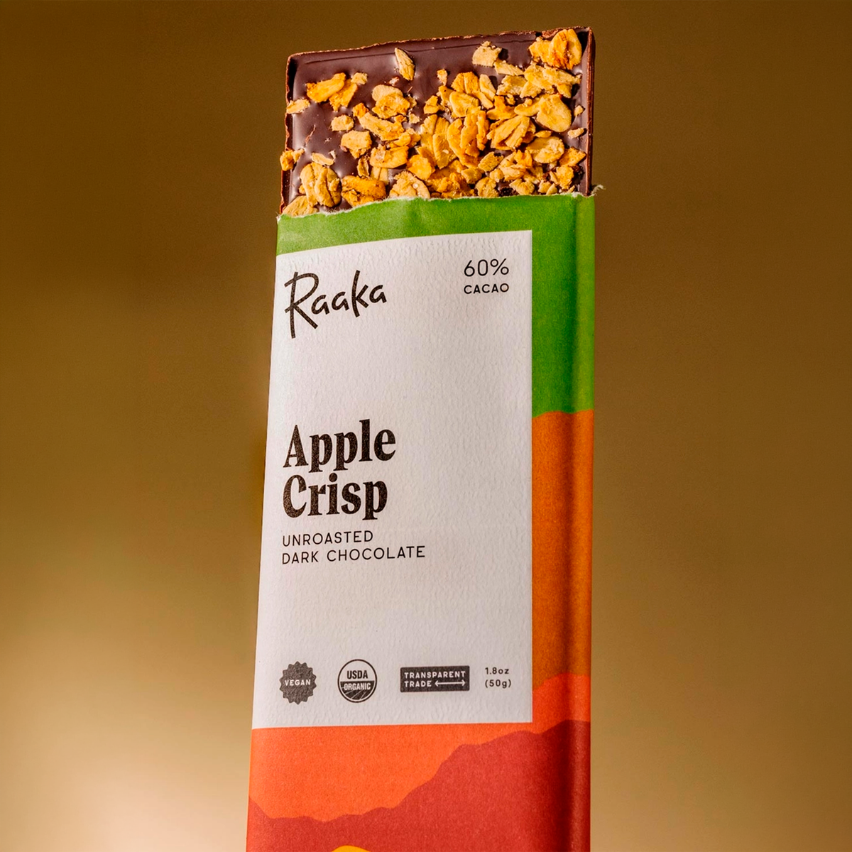 Raaka 60% Apple Crisp Chocolate - 5 Bars