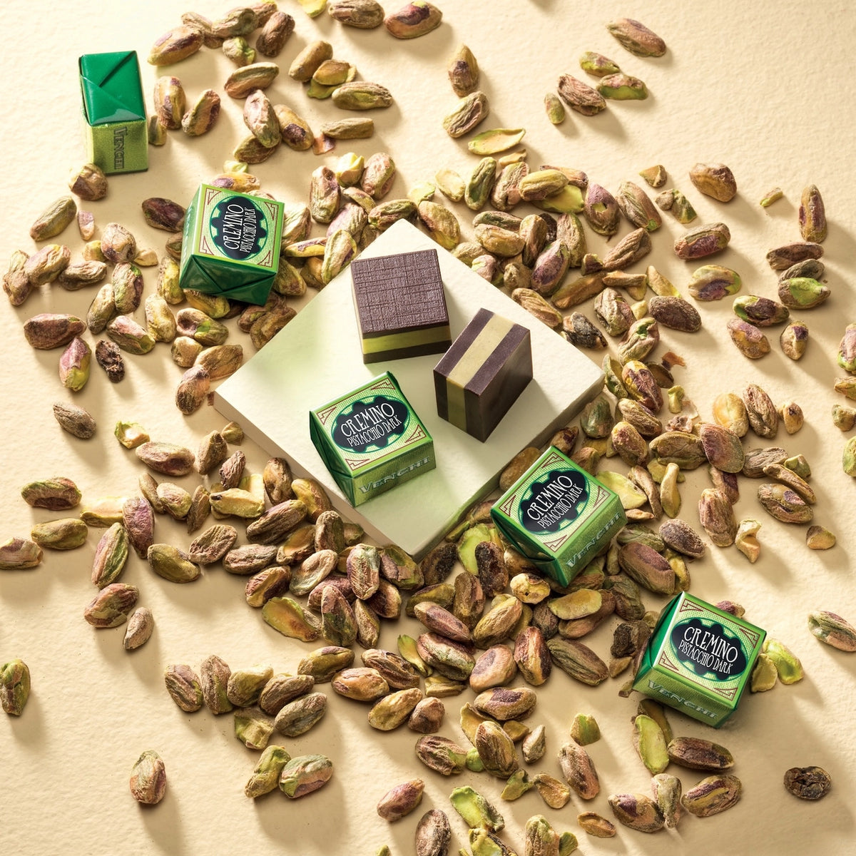 Cremino Pistachio Dark Chocolate Bulk