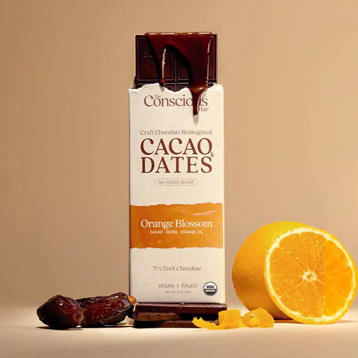 The Conscious Bar Dark Orange Blossom 72%