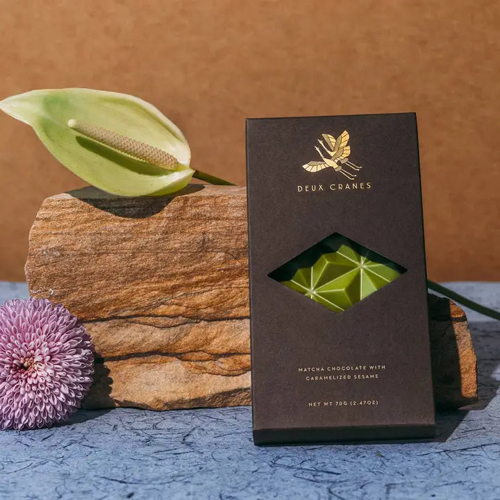 Matcha Chocolate with Caramelized Sesame - 3 Bars