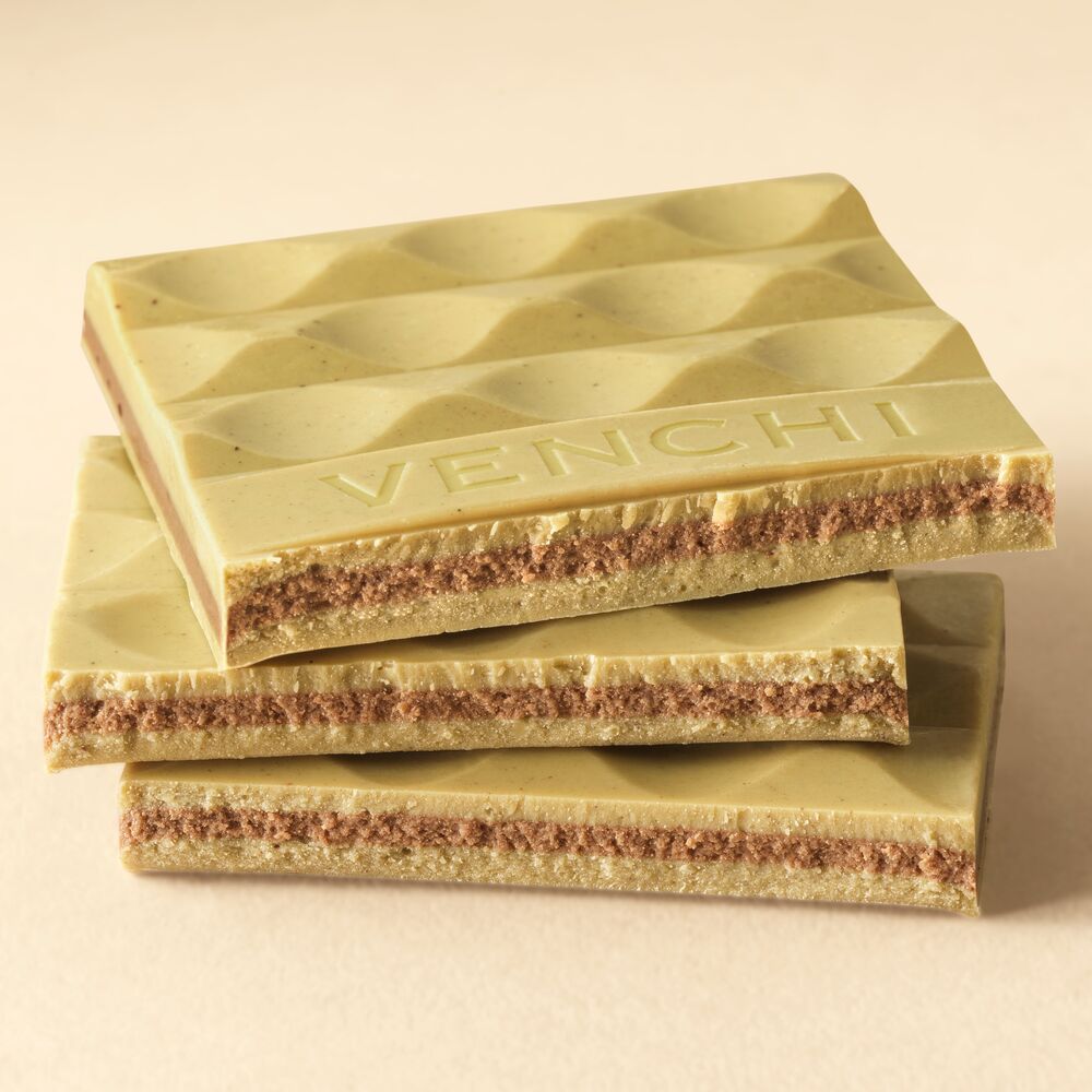 Pistachio Cremino Chocolate Bar - Italian Gourmet Chocolate