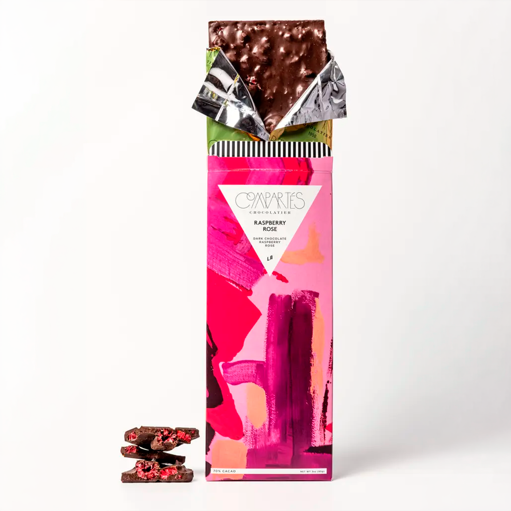 Raspberry Rose Gourmet Dark Chocolate Bar